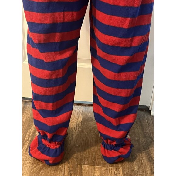 NICK & NORA Sock Monkey One Piece Pajamas Sleepwear Footed Adult XL Full Zip SEE - Picture 10 of 15